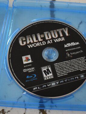 Call of Duty: World at War PS3 PlayStation 3 Disc Only in Case | Tested | Mature